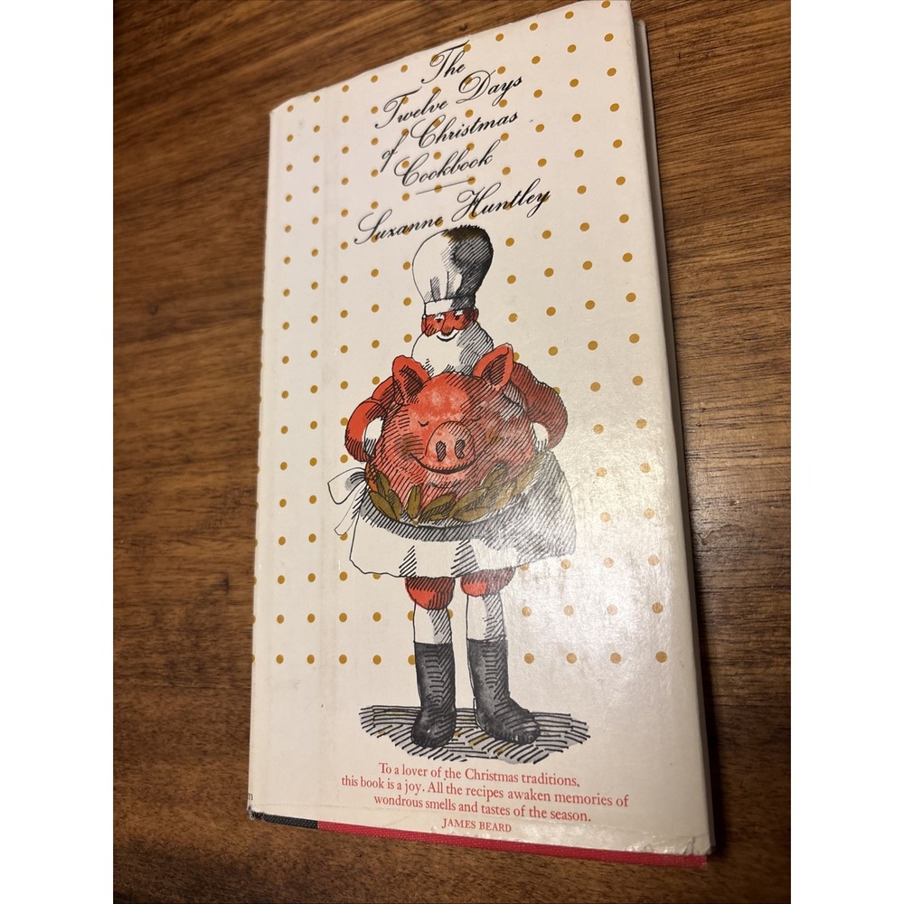 1965 The Twelve 12 Days of Christmas Cookbook HB/DJ Suzanne Huntley Vintage A6